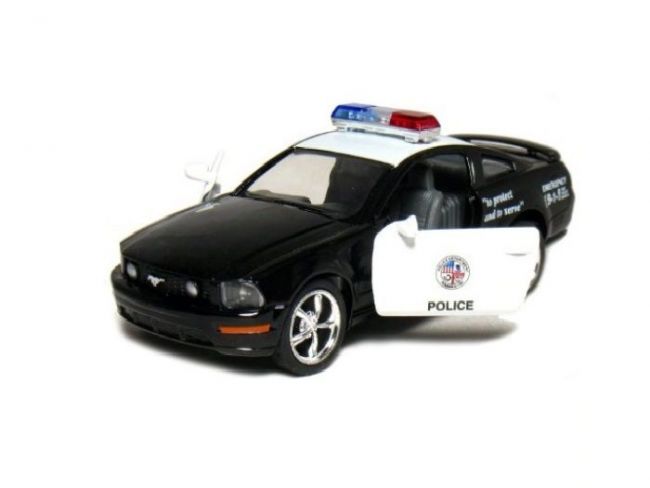 Машина Kinsmart 1:38 FORD Mustang GT Police инерция (1/12шт.) б/к Машина Kinsmart 1:38 FORD Mustang GT Police инерция (1/12шт.) б/к