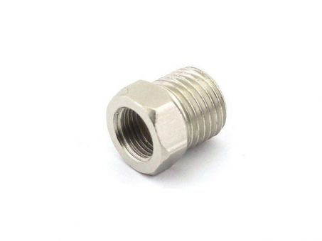 Переходник штуцер 1/4" - гайка 1/8" Переходник штуцер 1/4" - гайка 1/8"