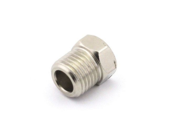 Переходник штуцер 1/4" - гайка 1/8" Переходник штуцер 1/4" - гайка 1/8"