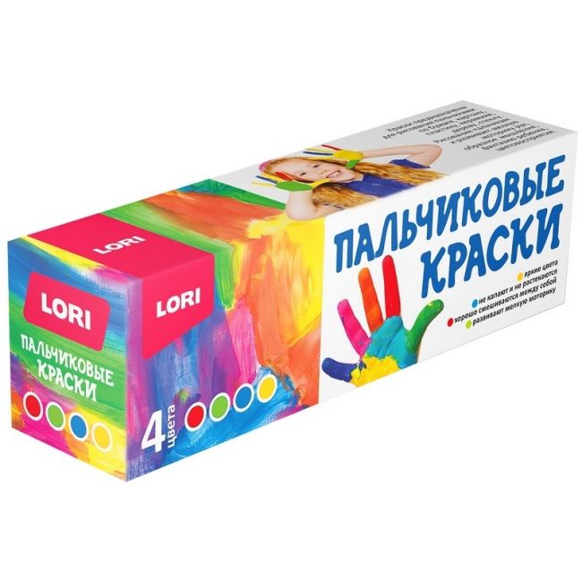 Пальчиковые краски 4 цв. по 40 мл Пальчиковые краски 4 цв. по 40 мл