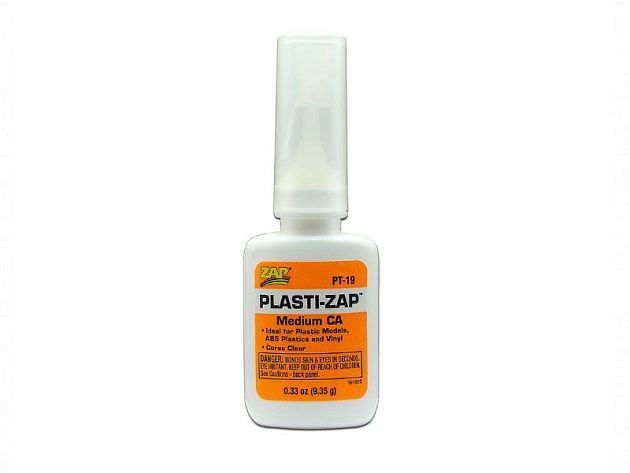 Клей ZAP Plasti-ZAP CA для пластика средн.вязк., 9.35г (btls.)