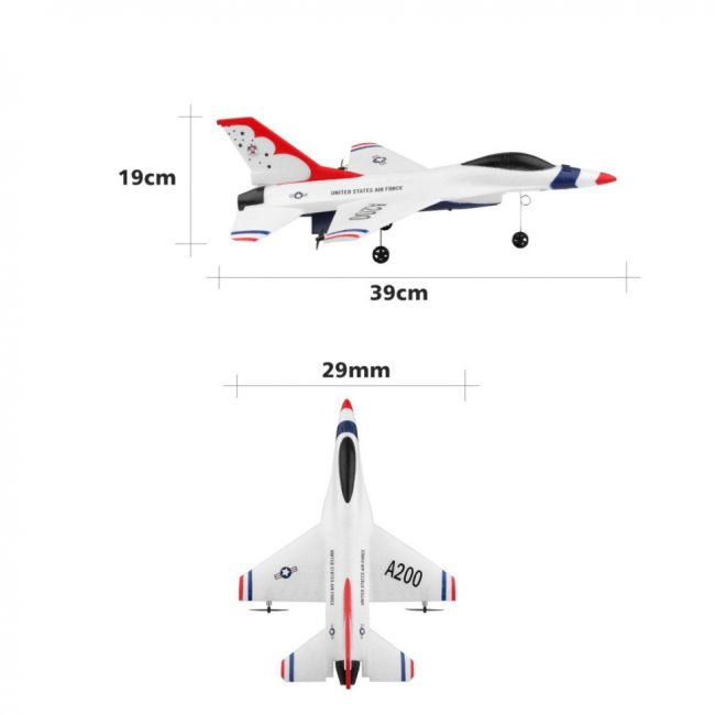 Радиоуправляемый самолет XK F-16B - XK-A200 Радиоуправляемый самолет XK F-16B - XK-A200