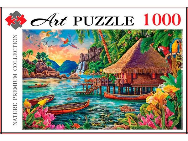 Artpuzzle. ПАЗЛЫ 1000 элементов. ТРОПИЧЕСКИЙ ДОМИК