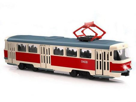 Машина АВТОПАРК 1:54 Трамвай 6551 в асс. инерция (1/12шт.) б/к Машина АВТОПАРК 1:54 Трамвай 6551 в асс. инерция (1/12шт.) б/к