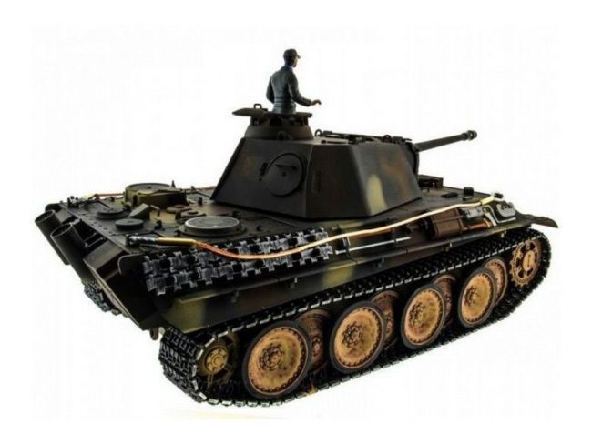 Р/У танк Taigen 1/16 Panther type G (Германия) HC вер., башня 360, подшипники в ред., V3 2.4G RTR