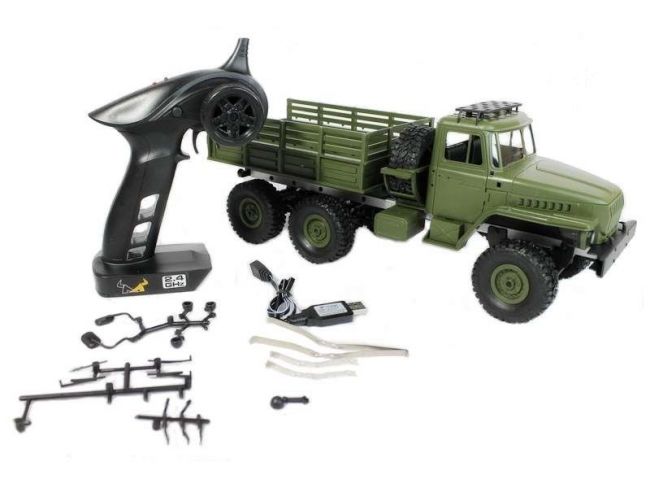 Радиоуправляемая машина MN MODEL Советский военный грузовик "УРАЛ" PRO 6WD 2.4G 1/16 RTR Радиоуправляемая машина MN MODEL Советский военный грузовик "УРАЛ" PRO 6WD 2.4G 1/16 RTR