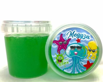 Слизь "Плюх" Медуза прозрачная зеленая