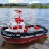 Радиоуправляемый буксир Heng Long Tugboat  (черный) 2.4G 1/72 RTR