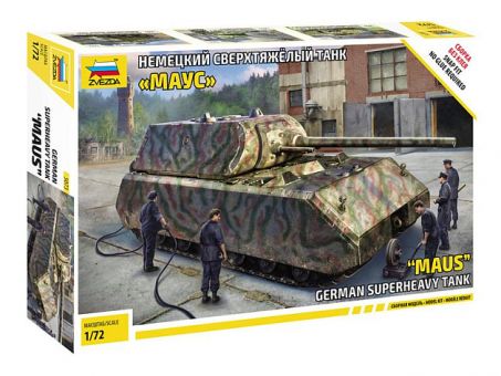 Сборная модель ZVEZDA Немецкий сверхтяжелый танк "Маус", 1/72