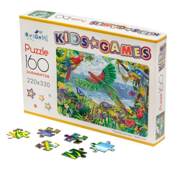 Kids Games. Пазл. 160 Эл. Попугаи. Kids Games. Пазл. 160 Эл. Попугаи.