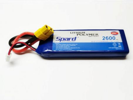 Аккумулятор Li-Po Spard 2600mAh, 7,4V, 25C, XT60 Аккумулятор Li-Po Spard 2600mAh, 7,4V, 25C, XT60
