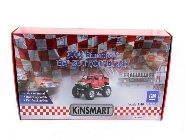 Машина Kinsmart 1:40 Haммer H2 (off road) инерция (1/12шт.) б/к Машина Kinsmart 1:40 Haммer H2 (off road) инерция (1/12шт.) б/к