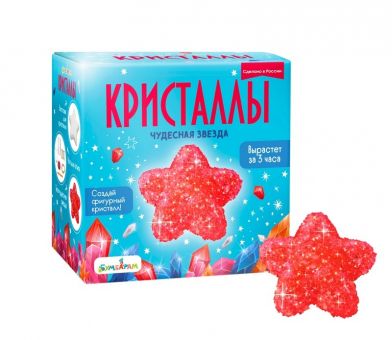Набор для экспериментов фигурный кристалл "Звезда красная" Набор для экспериментов фигурный кристалл "Звезда красная"