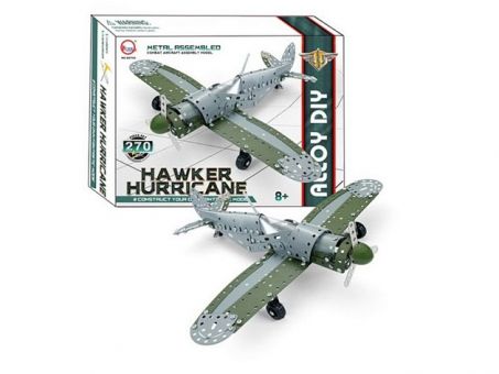 Конструктор металлический KA CHENG QI GCT63 "Hawker hurricane" 270 деталей Конструктор металлический KA CHENG QI GCT63 "Hawker hurricane" 270 деталей