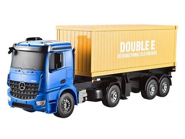 Радиоуправляемый контейнеровоз Double Eagle Mercedes-Benz Arocs 1:20 2.4G