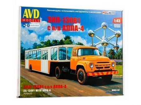 Сборная модель AVD ЗИЛ-130В1 с п/п АППА-4
