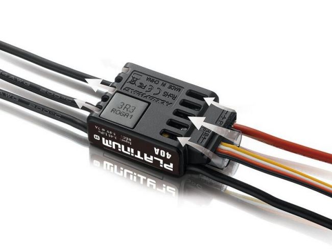 Бесколлекторный регулятор Hobbywing PLATINUM-40A-V4 (40A-60A, Aircraft, Heli) Бесколлекторный регулятор Hobbywing PLATINUM-40A-V4 (40A-60A, Aircraft, Heli)