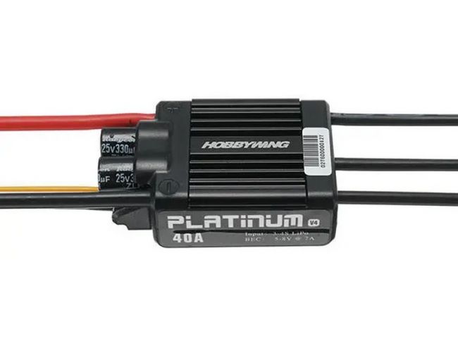 Бесколлекторный регулятор Hobbywing PLATINUM-40A-V4 (40A-60A, Aircraft, Heli) Бесколлекторный регулятор Hobbywing PLATINUM-40A-V4 (40A-60A, Aircraft, Heli)