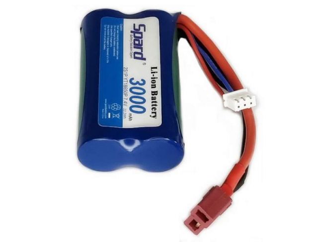 Аккумулятор Li-Ion Spard 3000mAh, 7,4V, 10C, T‐plug для Remo Hobby 1/16, Himoto 1/18 Аккумулятор Li-Ion Spard 3000mAh, 7,4V, 10C, T‐plug для Remo Hobby 1/16, Himoto 1/18