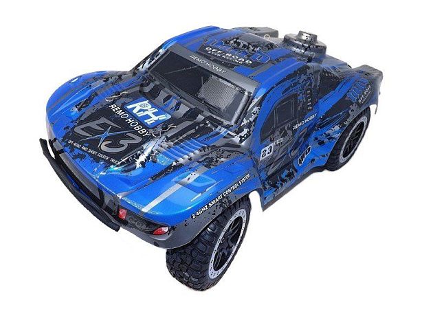 Радиоуправляемый шорт-корс Remo Hobby EX3 Brushless (синий) 4WD 2.4G 1/10 RTR