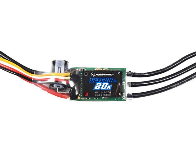 Бесколлекторный регулятор Hobbywing Flyfun-20A-V5 (20A-30A, Aircraft) Бесколлекторный регулятор Hobbywing Flyfun-20A-V5 (20A-30A, Aircraft)