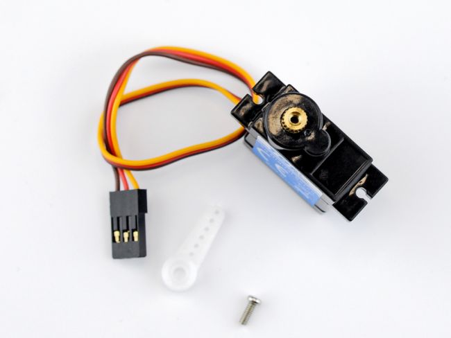 Сервомашинка 9g для планера Top RC Lightning 2100 (руль высоты), провод 150мм Сервомашинка 9g для планера Top RC Lightning 2100 (руль высоты), провод 150мм