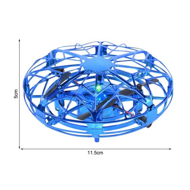 Квадрокоптер Flytec H05 Летающая тарелка, 12 см, свет, управление рукой Квадрокоптер Flytec H05 Летающая тарелка, 12 см, свет, управление рукой