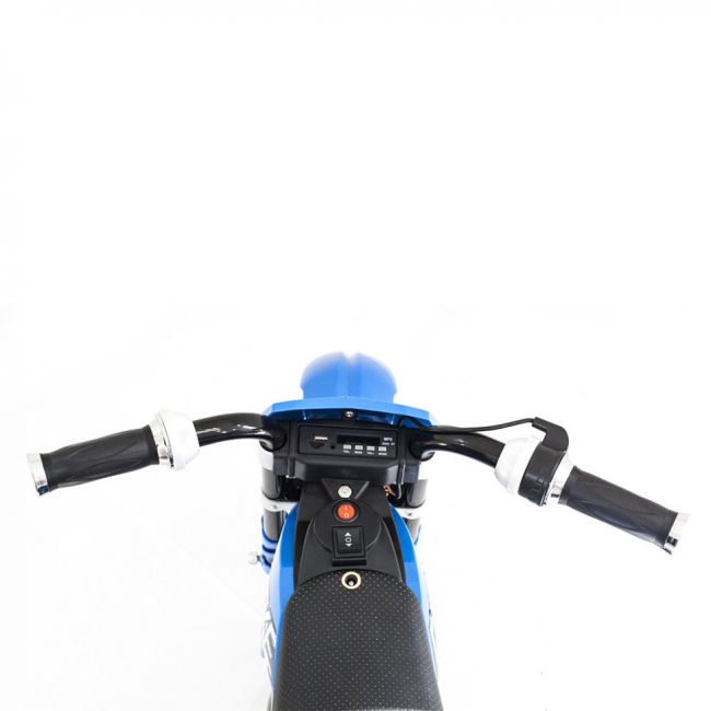 Детский кроссовый электромотоцикл Qike TD Blue 6V - QK-3058-BLUE Детский кроссовый электромотоцикл Qike TD Blue 6V - QK-3058-BLUE