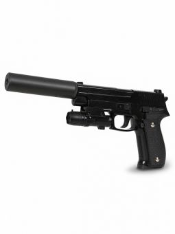 Пневматический пистолет SIG 226 с глушителем и ЛЦУ (металл, 20 см) - G.26A Пневматический пистолет SIG 226 с глушителем и ЛЦУ (металл, 20 см) - G.26A