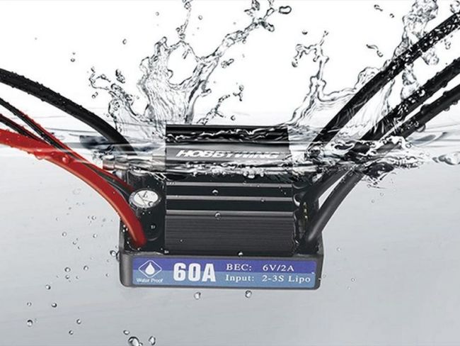 Бесколлекторный регулятор Hobbywing Seaking-60A-V3.1 (60A-360A, Boat) влагозащищённый Бесколлекторный регулятор Hobbywing Seaking-60A-V3.1 (60A-360A, Boat) влагозащищённый