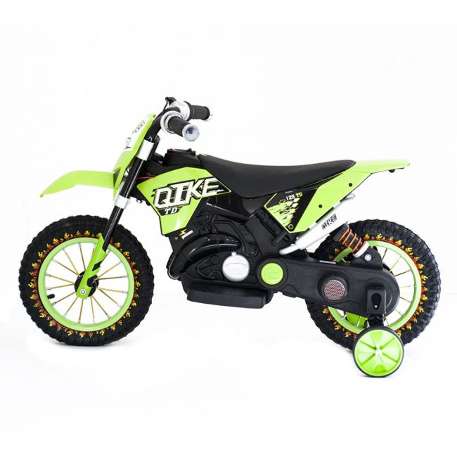 Детский кроссовый электромотоцикл Qike TD Green 6V - QK-3058-GREEN Детский кроссовый электромотоцикл Qike TD Green 6V - QK-3058-GREEN