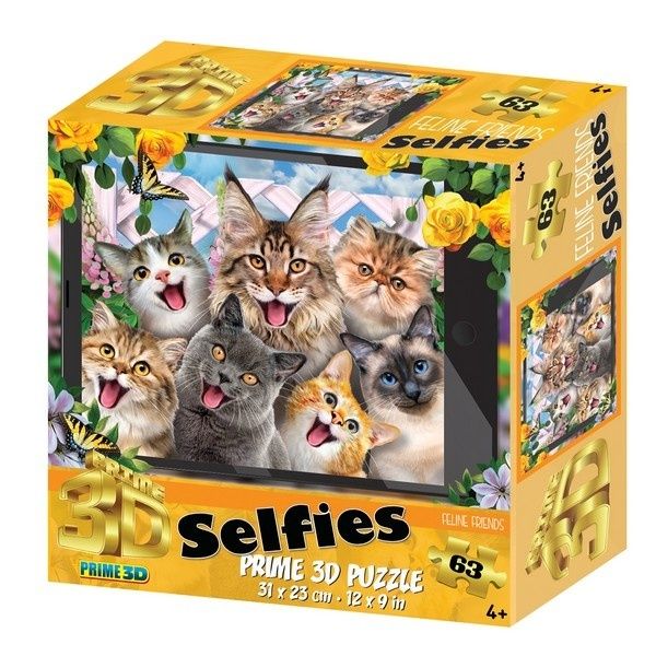 3D Puzzle-63 "Селфи пушистых друзей". Robinson 3D Puzzle-63 "Селфи пушистых друзей". Robinson