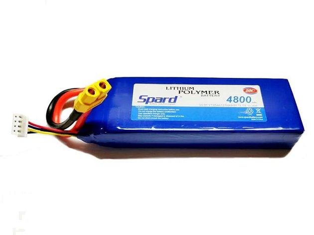 Аккумулятор Li-Po Spard 4800mAh, 11,1V, 20C, XT60