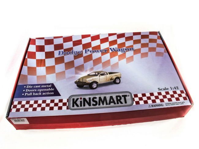 Машина Kinsmart "DODGE Power Wagon"  инерция (1/12шт.) 1:42 б/к