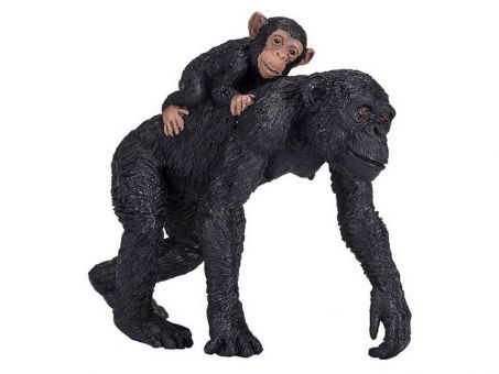 Фигурка KONIK Шимпанзе с детёнышем