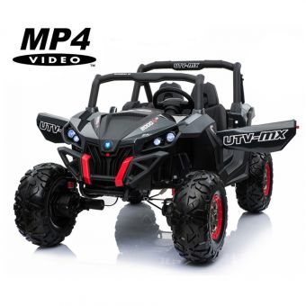 Двухместный полноприводный электромобиль Black Carbon UTV-MX Buggy 12V MP4 - XMX603-BLACK-PAINT-MP4 Двухместный полноприводный электромобиль Black Carbon UTV-MX Buggy 12V MP4 - XMX603-BLACK-PAINT-MP4