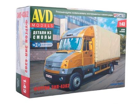 Сборная модель AVD ЗИЛ 4362 фургон, 1/43