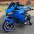 Детский электромотоцикл Ducati Blue (12V, EVA, ручка газа) - FT-1628-SP-BLUE