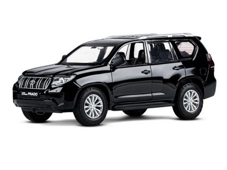 Машина "АВТОПАНОРАМА" Land Cruiser Prado, 1/24, черный, свет, звук, в/к 24,5х12,5х10,5 см Машина "АВТОПАНОРАМА" Land Cruiser Prado, 1/24, черный, свет, звук, в/к 24,5х12,5х10,5 см