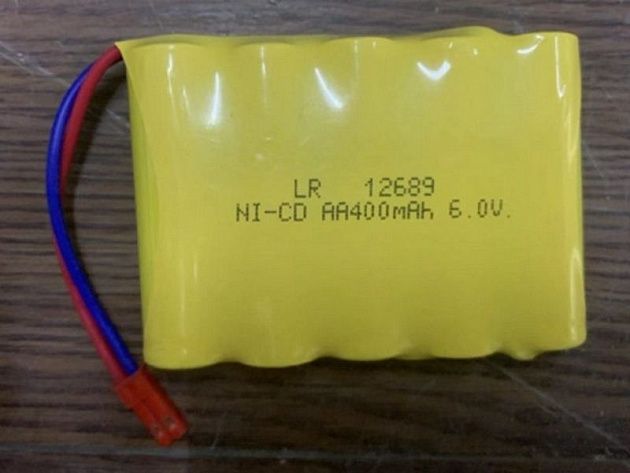 Аккумулятор Ni-Cd 400mAh, 6V, JST для Huina 1510, 1520, 1530, 1540, 1586