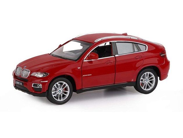 Машина "АВТОПАНОРАМА" BMW X6, бордовый, 1/26, в/к 24,5*12,5*10,5 см