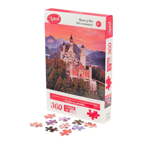 Астрель.Пазл.360Эл. Замок на закате.