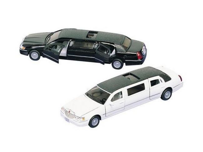Машина Kinsmart "Lincoln Town Car Stretch Limousine" инерция (1/6шт.) 1:38 б/к