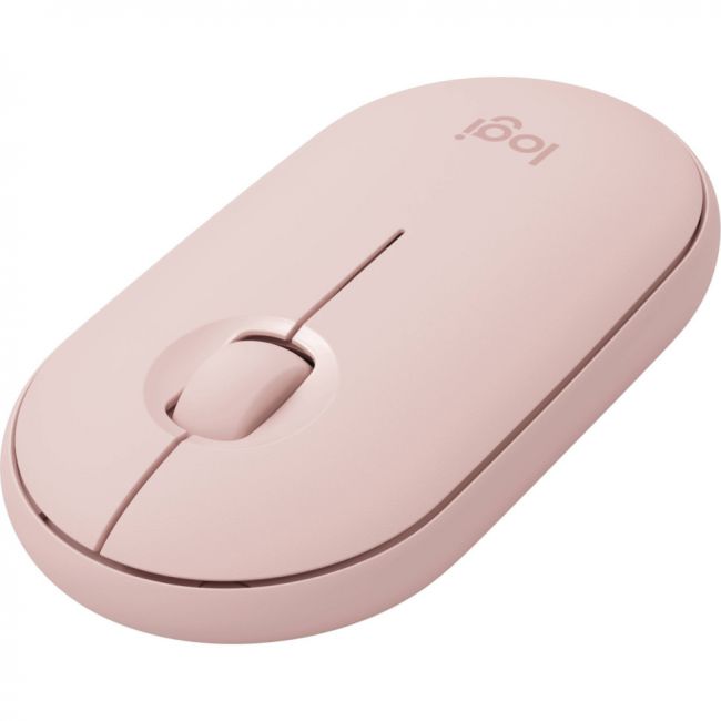 Беспроводная компактная мышь Logitech Pebble M350 Pink - 910-005575