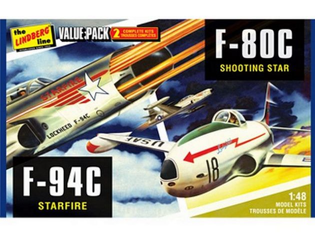 Склеиваемая модель Hawk Lindberg 1/48 2 pack US Korean War Fighte