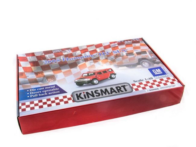 Машина Kinsmart 1:40 Haммer H2 2008 инерция (1/12шт.) б/к
