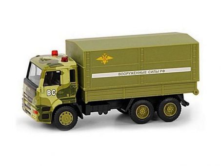 Машина Play Smart КАМАЗ Вооружённые Силы, инерция, свет/звук, в/к Машина Play Smart КАМАЗ Вооружённые Силы, инерция, свет/звук, в/к