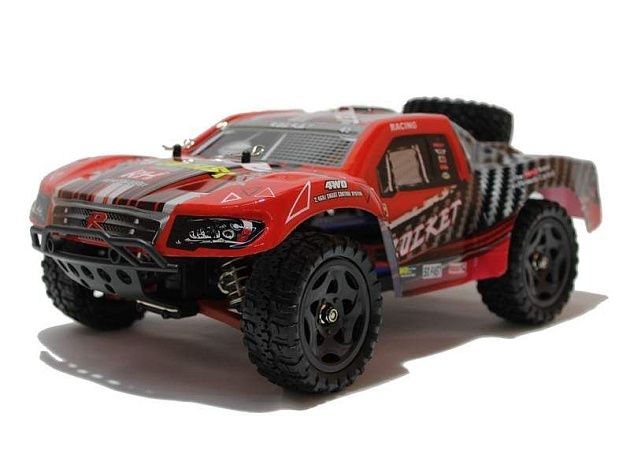 Радиоуправляемый шорт-корс Remo Hobby Rocket (красный) 4WD 2.4G 1/16 RTR