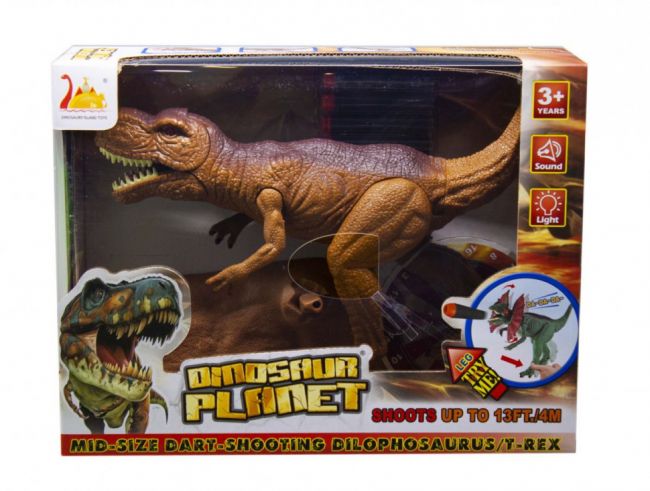 Интерактивный динозавр Тираннозавр T-REX (свет, звук, стреляет пульками) - RS6185