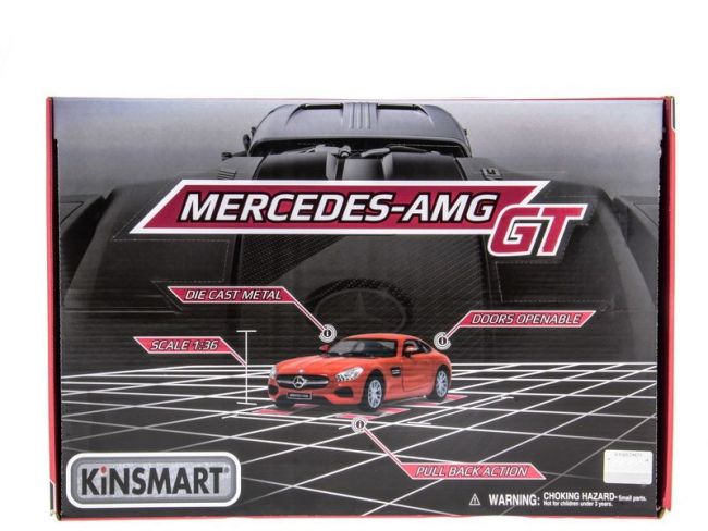 Машина Kinsmart 1:38 Mercedes-AMG GT в асс. инерция (1/12шт.) б/к Машина Kinsmart 1:38 Mercedes-AMG GT в асс. инерция (1/12шт.) б/к